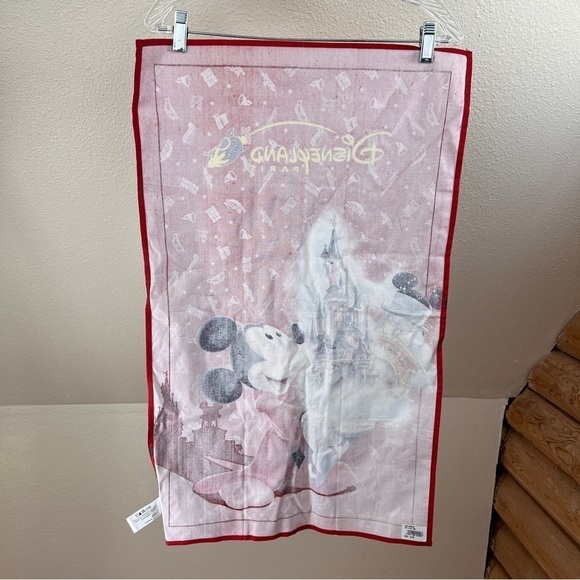 DISNEYLAND PARIS Souvenir Dish Towel.NWT.18”X 29”. Perfect for Disney Collector - Picture 7 of 7